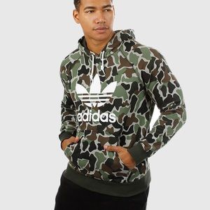 adidas camo trefoil hoodie